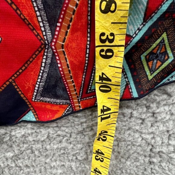 Cato‎ Womens Sleeveless Blouse Tribal Geometric Print High Low Hem Top Sz 14/16W - Picture 9 of 9